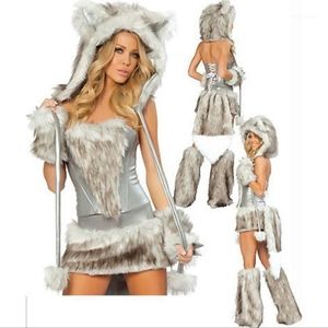 SEXY WOLF HALLOWEEN COSTUME MED.